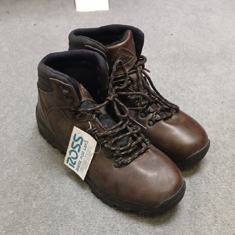 High Sierra Men's Leather Brown Hiking Boots